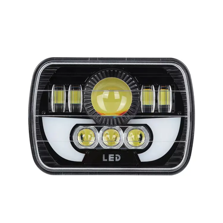 Super Bright car led Square Headlight Turning Signal 5x7 inch Pickup Truck Headlight
