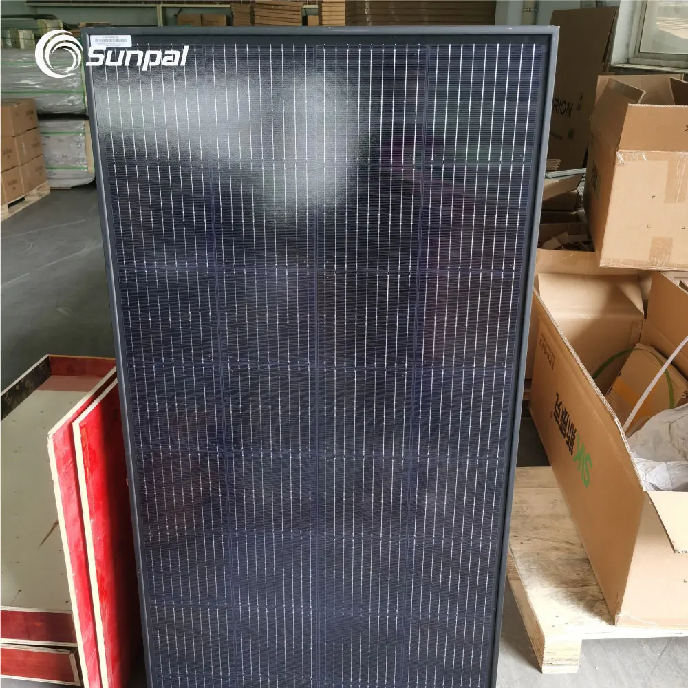 Sunpal Small Solar Energy Panel 50W 120Wmono Crystalline Panel All Black