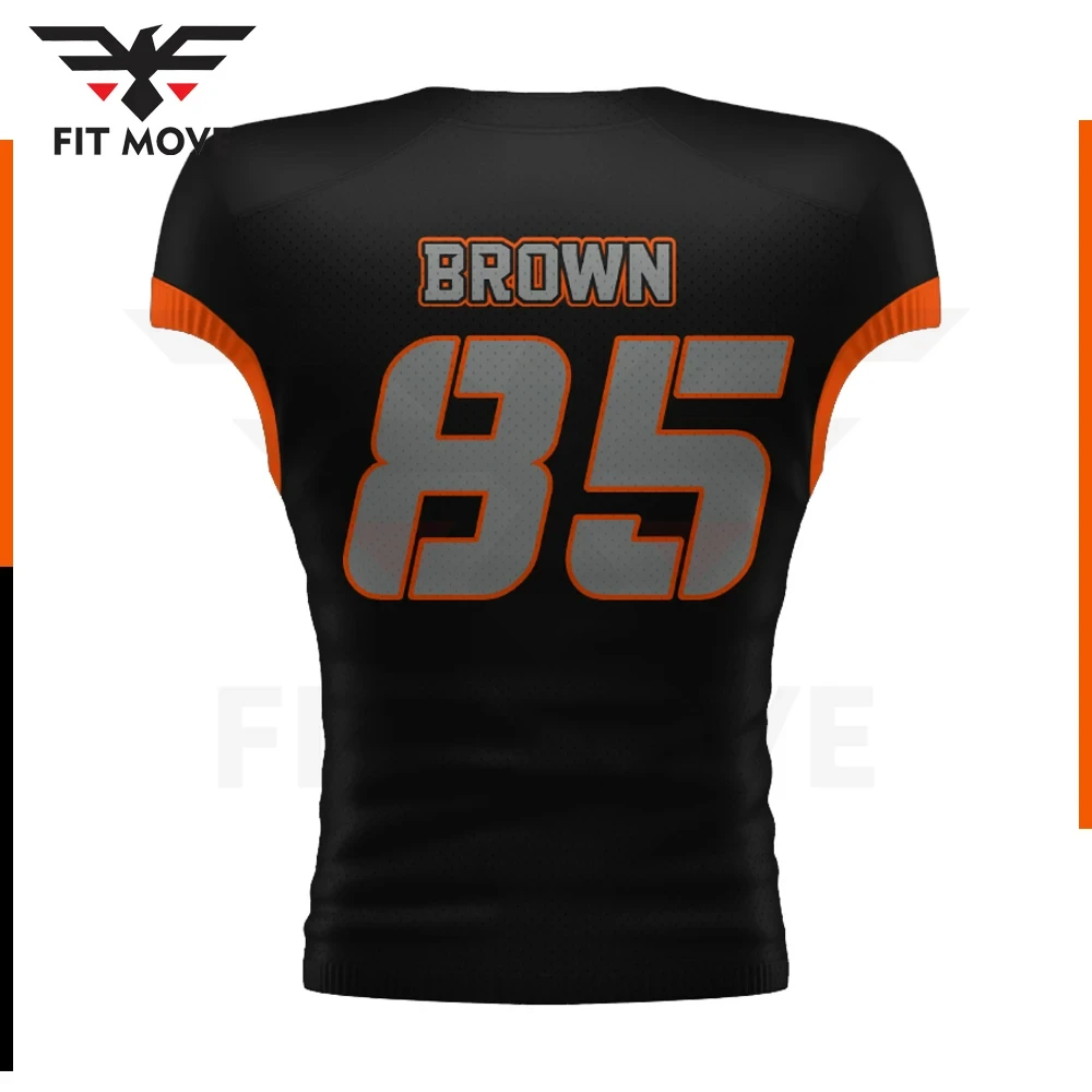 New arrival football clothing Two piece Team wear best design quick dry American football uniform wholesale with customization