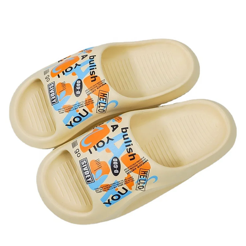 Hot Sale Graffiti Couple slippers Wholesale Platform Casual EVA Indoor Outdoor Shoes For Women
