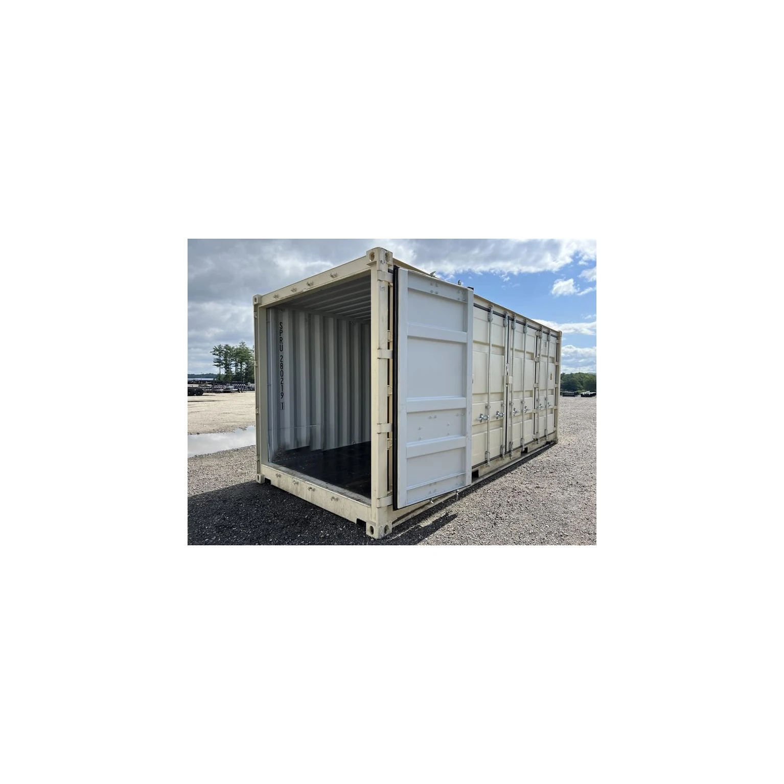 20ft Container With Roller Shutter Sides Opening Door wheels easy move Shipping Container Self Storage