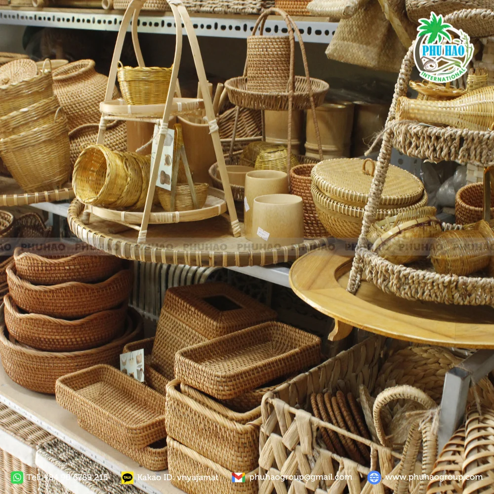 Экологически чистые продукты корзины из ротанга: Натуральное решение для любого стиля жизни экспорт Вьетнама