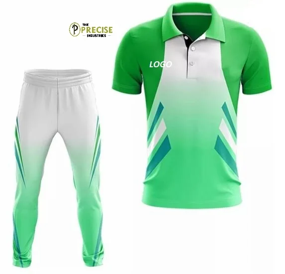 Hot Selling Best Design Cricket Uniform Set Customized Logo Printing Team Sports Wear Cricket Uniform In Different Colors