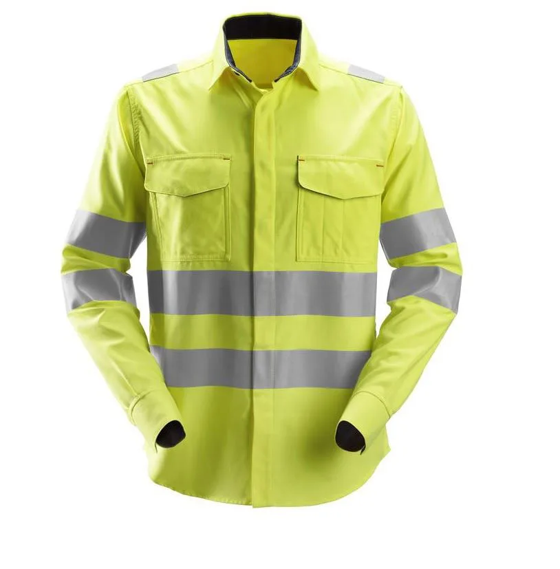Customize Work Wear High Visibility Polo Shirt Reflective Safety Clothing With Reflector Construction Uniform Shirts