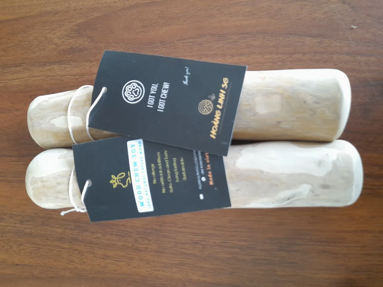 Wholesale 100% Natural Ingredient Zero Caffeine Non-calories Safety Dog Chews Coffee Wood Dog Chew HOANG LINH SG from Vietnam