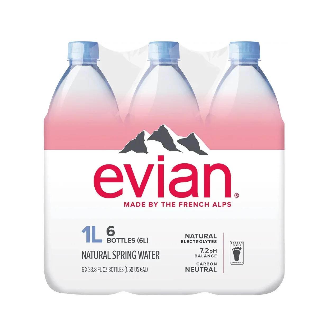 Evian mineral water 330 ml in pet bottle