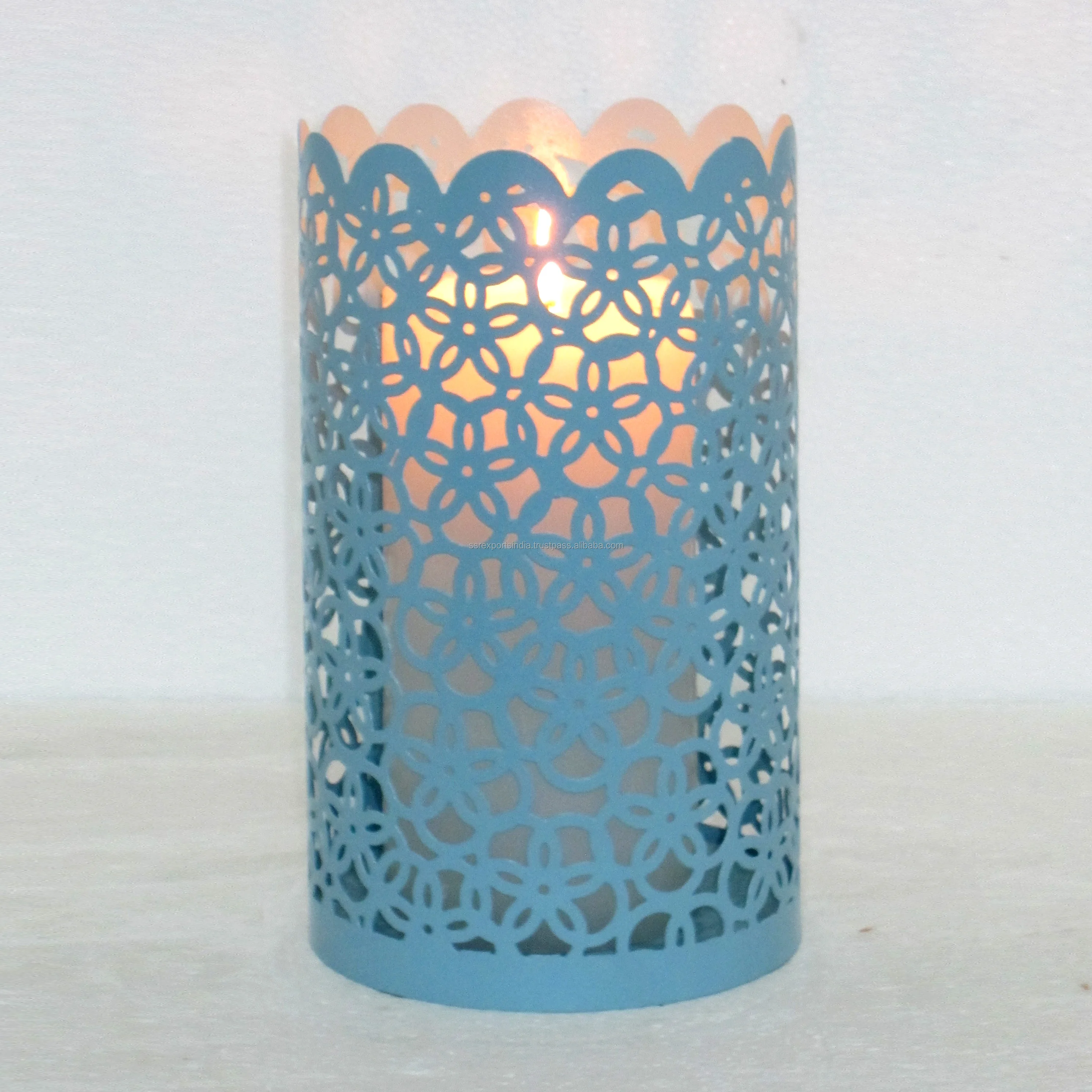 Vintage Style Ins Design Black Metal Votive Tea Light Candle Holder Christmas Tabletop Decorative Home Decor Wedding Other