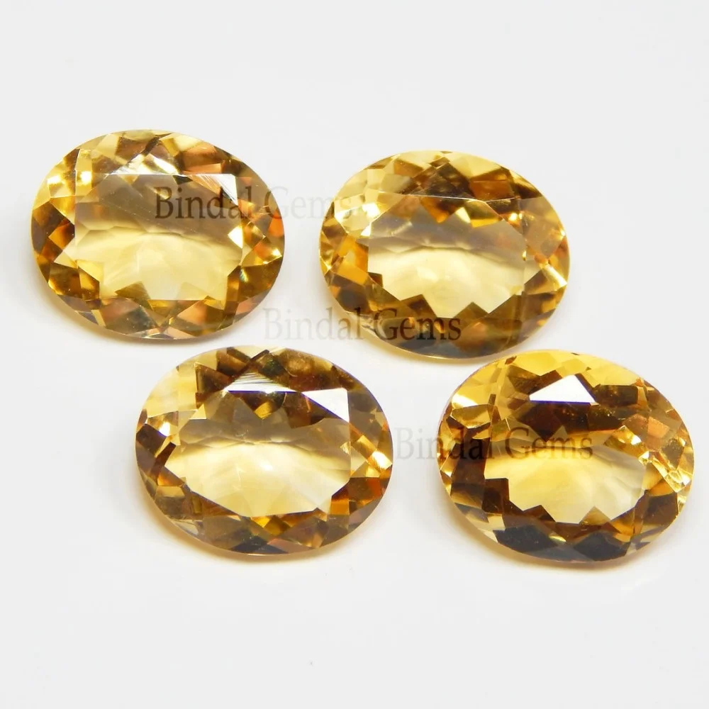 New Arrival Yellow Citrine 9X11 MM Brilliant Oval Cut Loose Gemstone For Jewellery Making