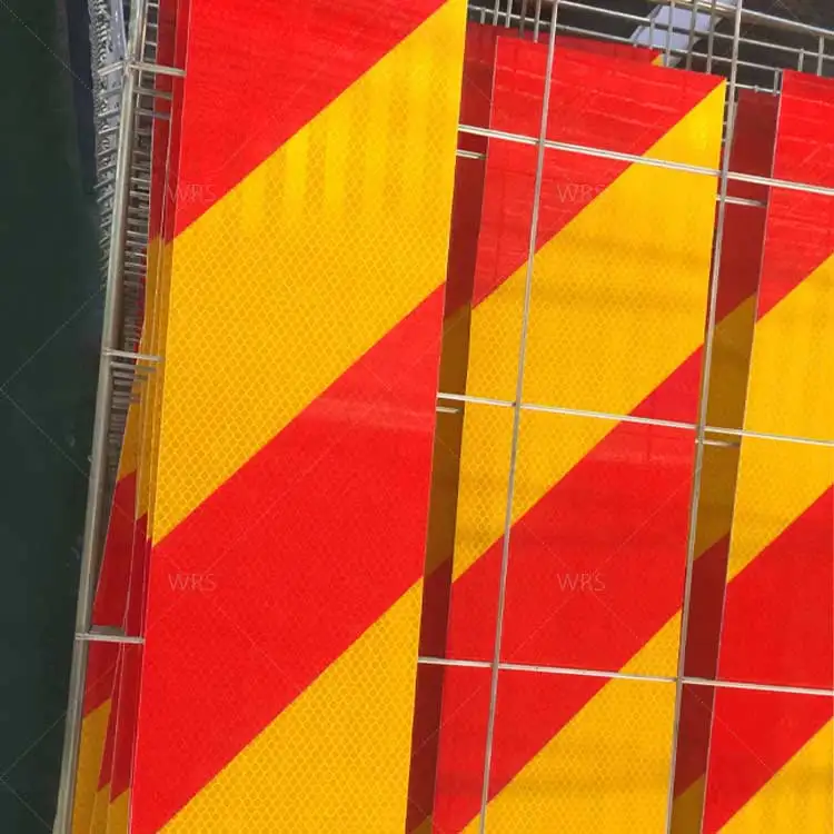 Highway Safety Yellow Red Color Glass Bead Honey Comb Trailer Truck Chevron Reflectors