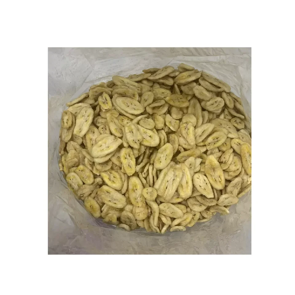 High Quality Snack Food Dried Fried Banana Oval Round Slice Crispy Banana Chips From Vietnam Supplier