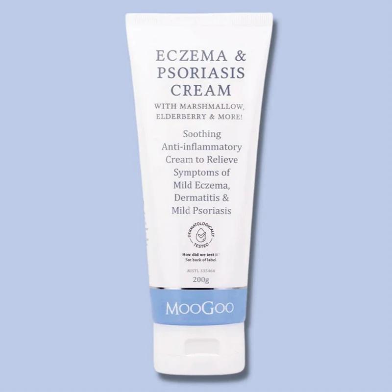 Most Popular Relief of Mild Moogoo Eczema & Psoriasis Cream with Marshmallow and Elderberry with 200g