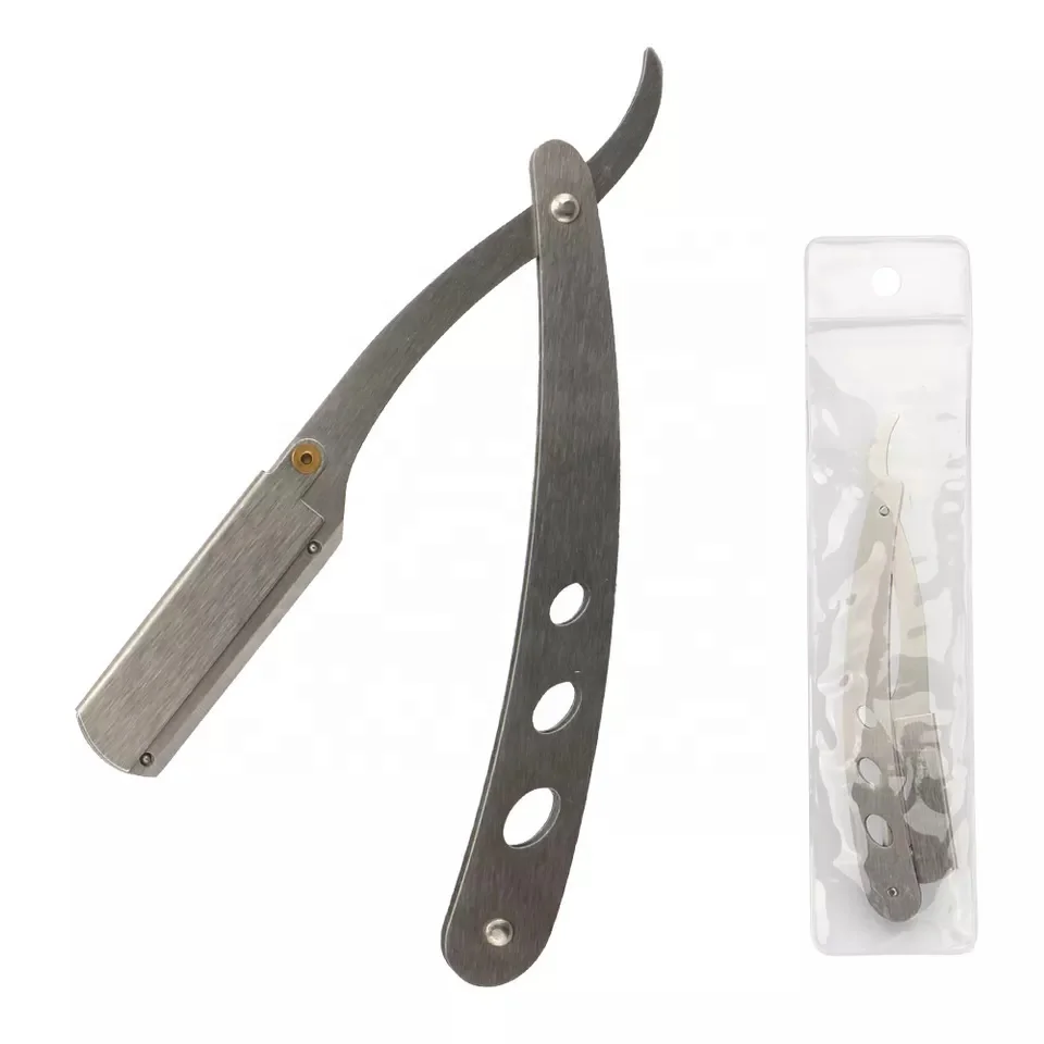 Wholesale Private Brand Professional Retro Straight Blade Barber razor Salon Quality Straight razor for Barbers or Men