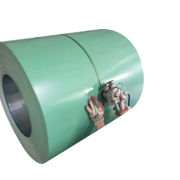 600 mm Width All Ral Colors Hard Material Glossy or Matt Surface PE PVDF Paint 0.5~0.8 mm PPGI Steel Coil Supplier