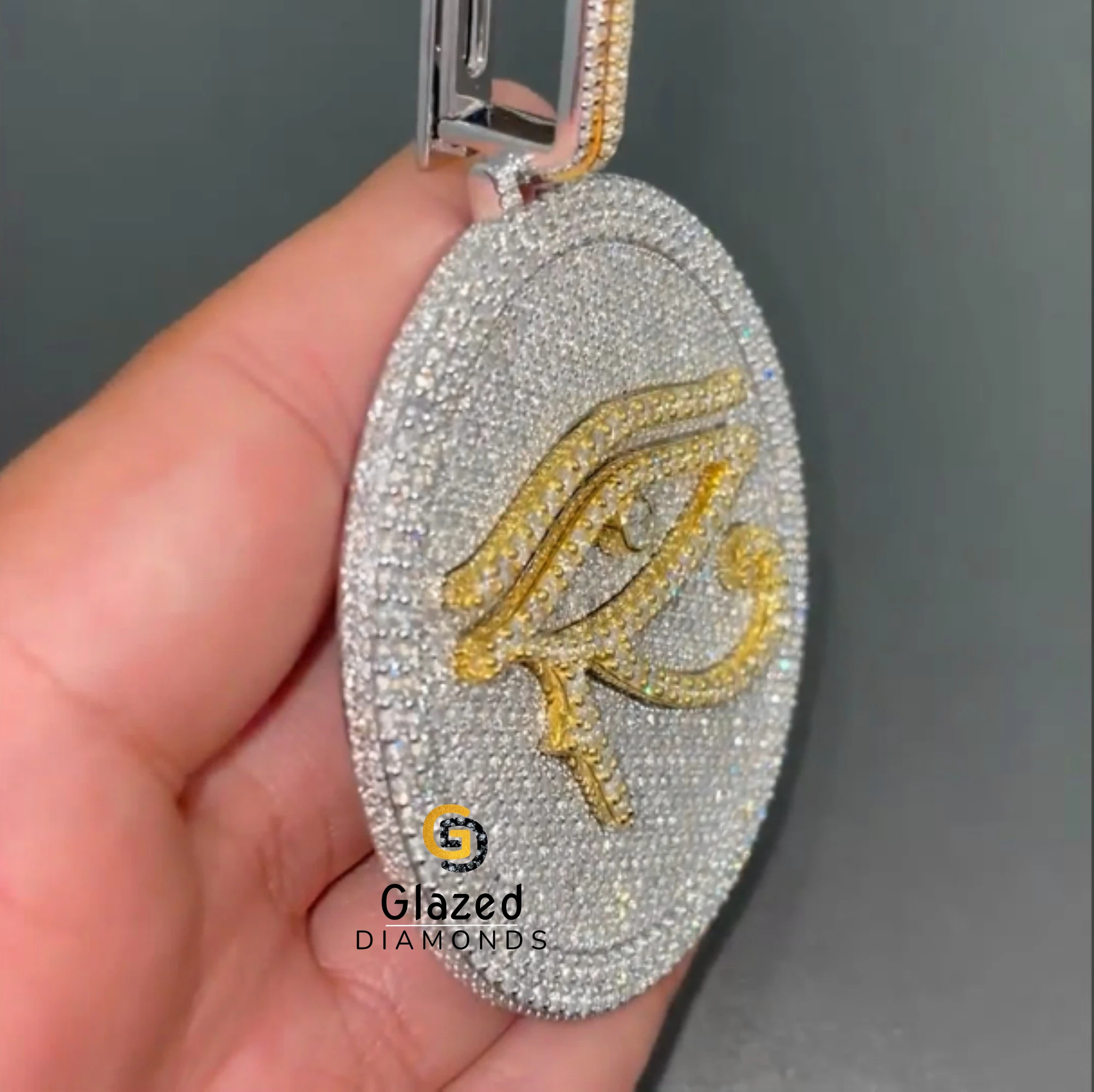 Iced Out Hip Hop Pendant Collection Crafted In 10kt White Gold With Moissanite Diamonds Wholesale Hot Selling Jewelry Collection