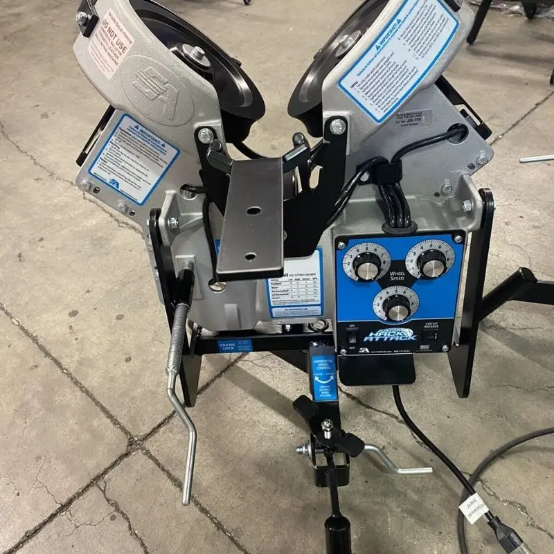 3 Wheel Baseball Pitching Machine Hack Attack Sport Training