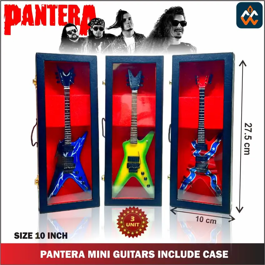 Mini Guitar Famous Band in the World with PANTERA Tribute Merchandise