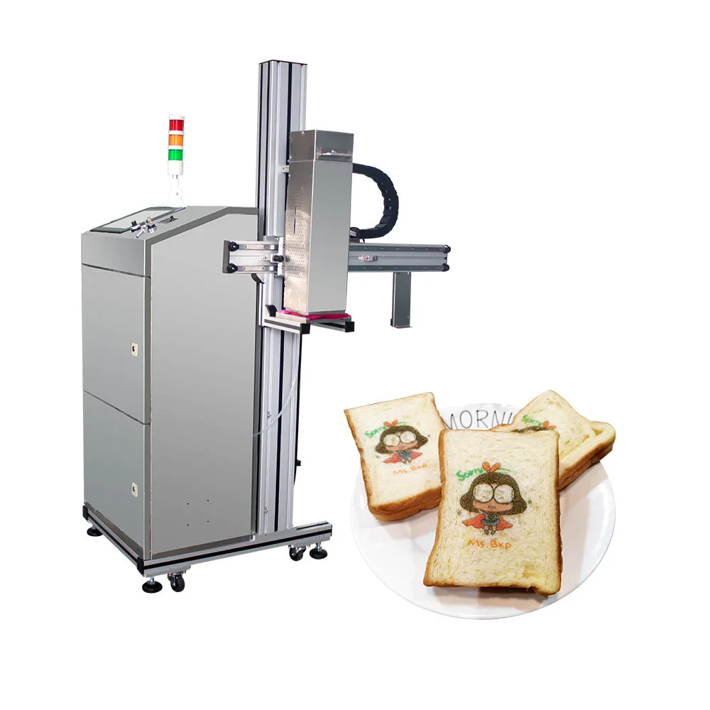 multi function high speed single pass inkjet edible ink food printer