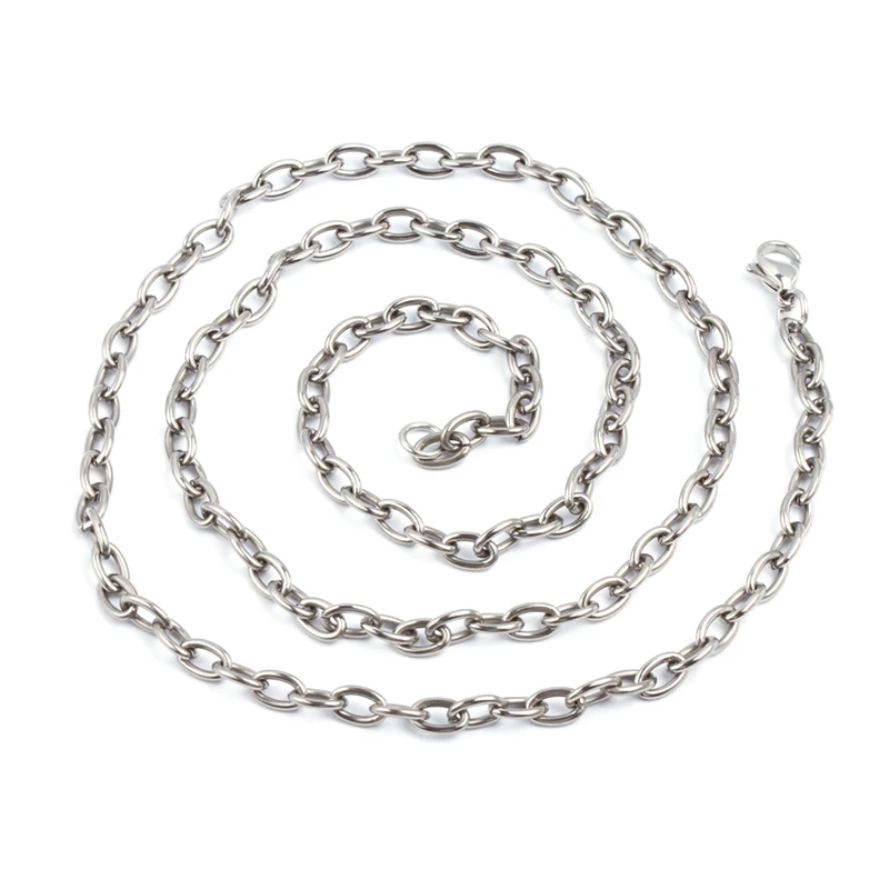 titanium Custom Necklace OEM wholesale hip hop Man titanium Fashion jewelry fine Chain Stainless steel titanium Men for Necklace