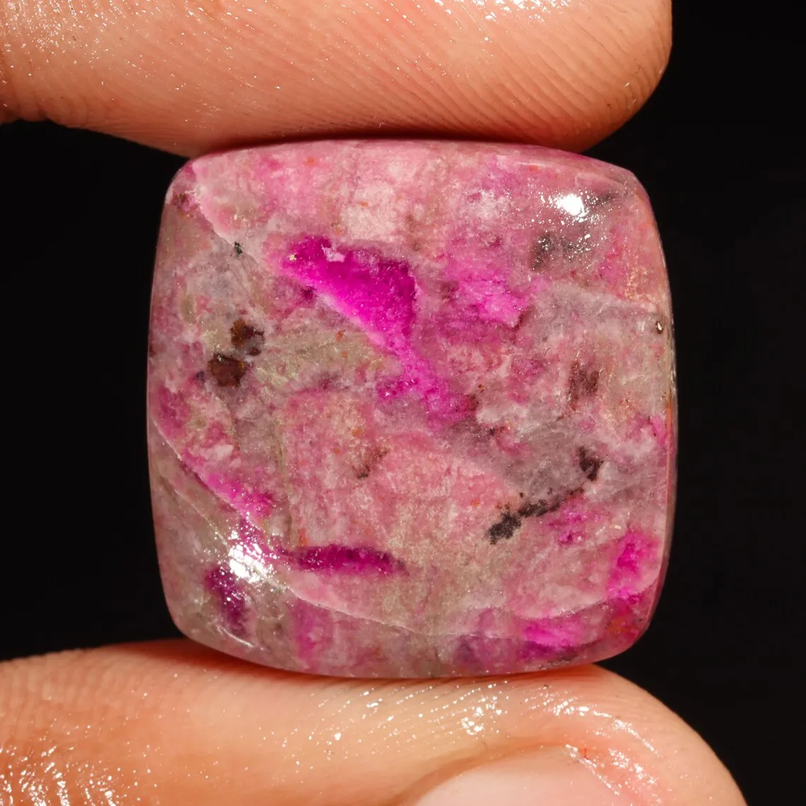 Fabulous Top Quality 100% Natural Rhodonite Radiant Shape Cabochon Loose Gemstone For Making Jewelry