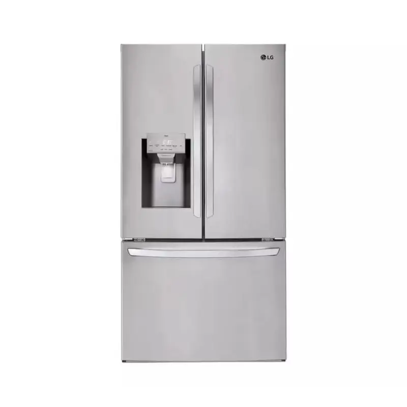 LG 28 cu.ft. 3-дверная французская дверь с одним дозатором льда и воды стандартная глубина лед вода