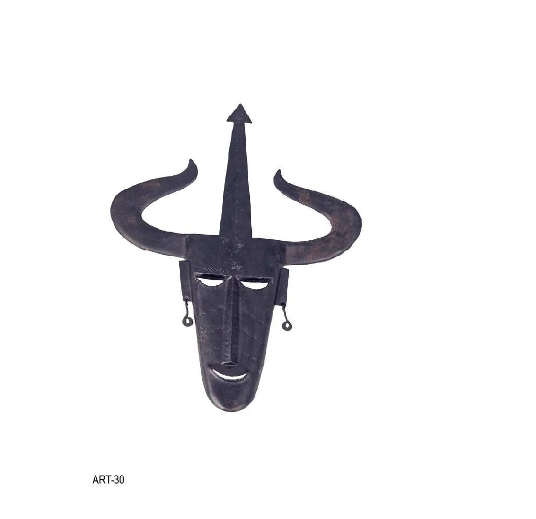 Iron Face Mask Set  Dhokra art , Hand Made