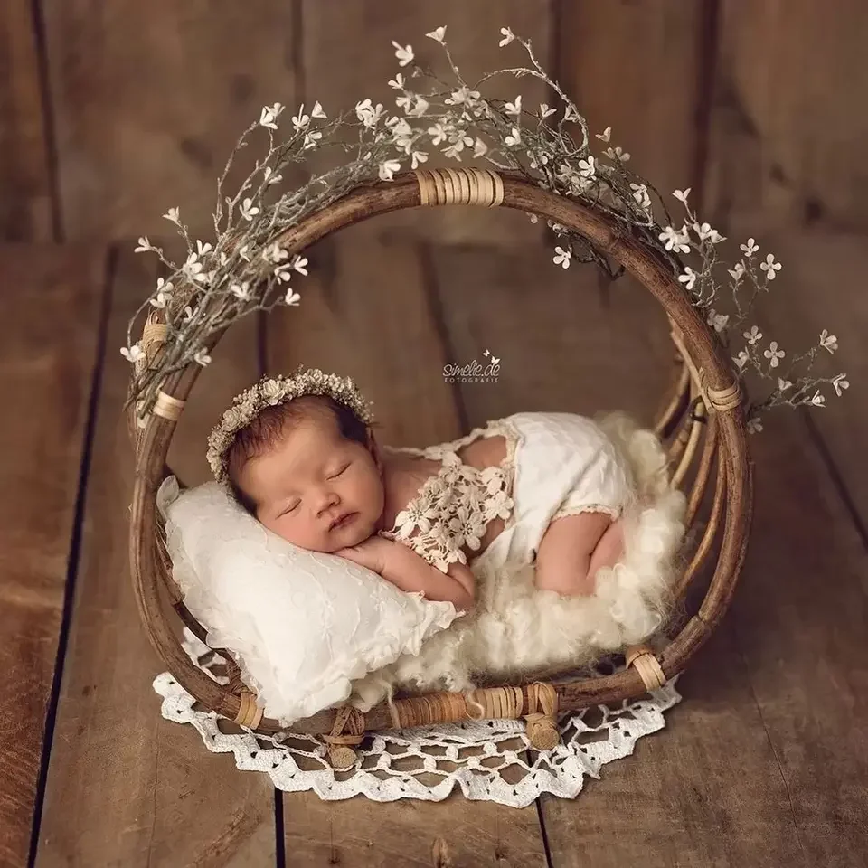 Handmade rattan prop swing baby newborn photography from Vietnam