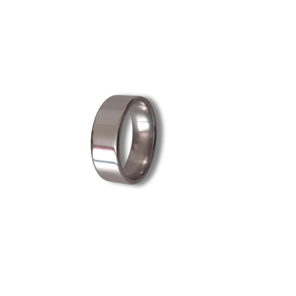 Men And Women Ring Stainless Steel Polished 316L Silver  Flat Plain wedding Ring anniversary Ring By Knives Manufacturer