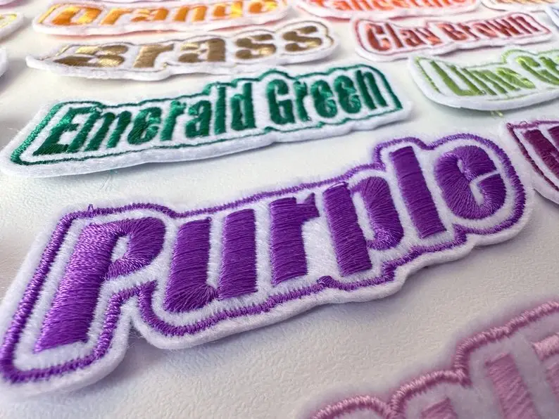 Customized Factory Made Cheap Price Fabric Embroidered Patch Badges Sew Embroidery Patches Clothing Woven Badges Patch