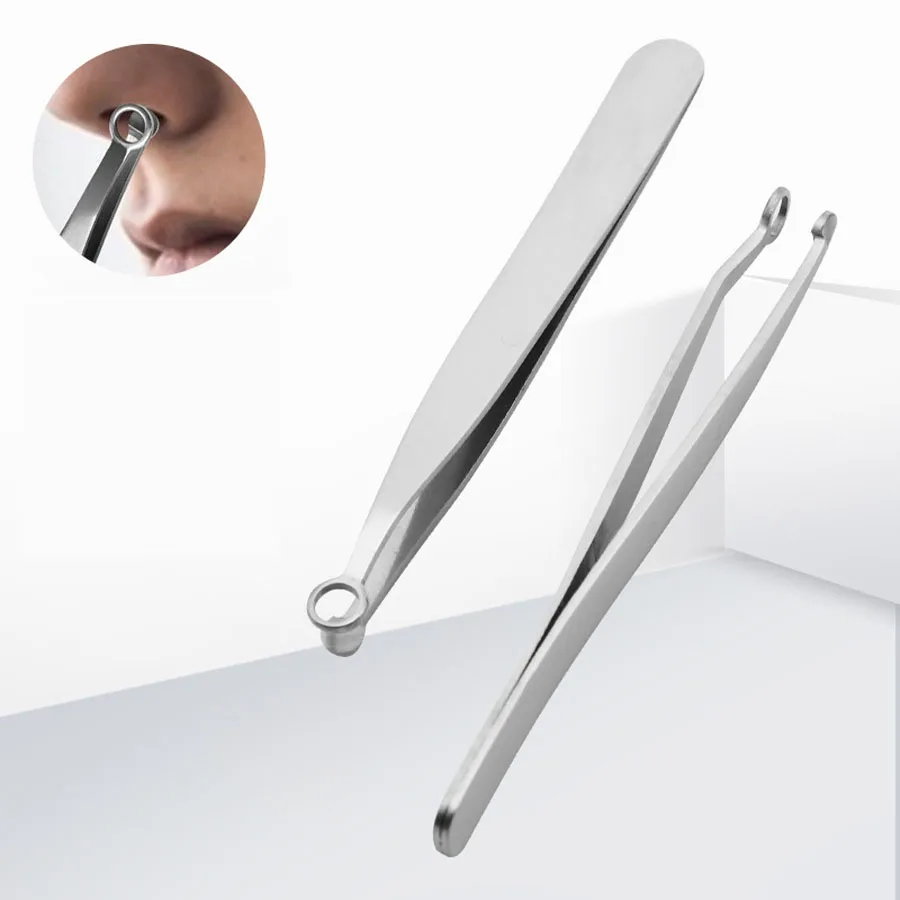 Nose Hair Removal Trimming Tweezers Nose Hair Trimmer Clip Round Tip Nose Hair Tweezer