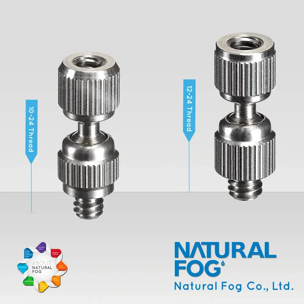 Taiwan Natural Fog Precision Made B2B Misting System Pressure Nozzle Swivel Base Misting System