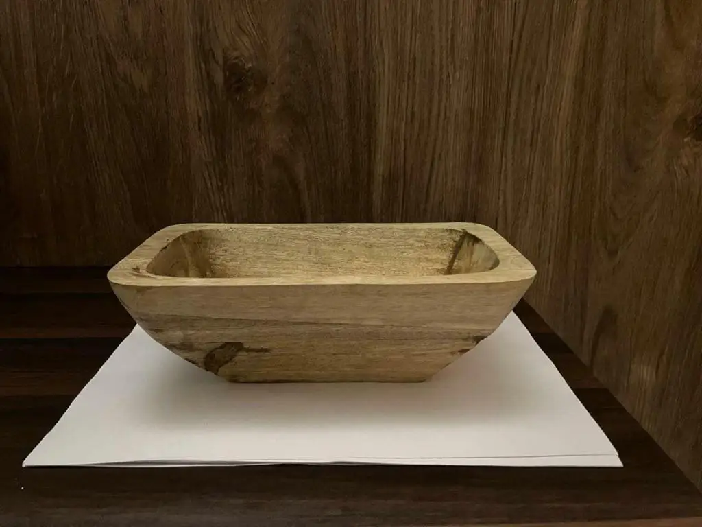 wooden dough bowl for soy wax candle  Hand Carved Scented Wooden Soy Wax dough bowl for wax candle