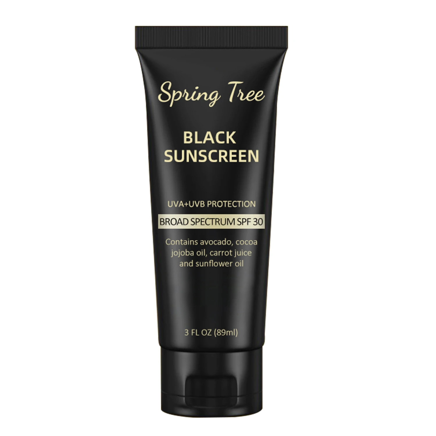 Private Label Organic Mineral Uv Tinted Sunscreen Cream Black Skin Spf 50 Vegan black Sunscreen