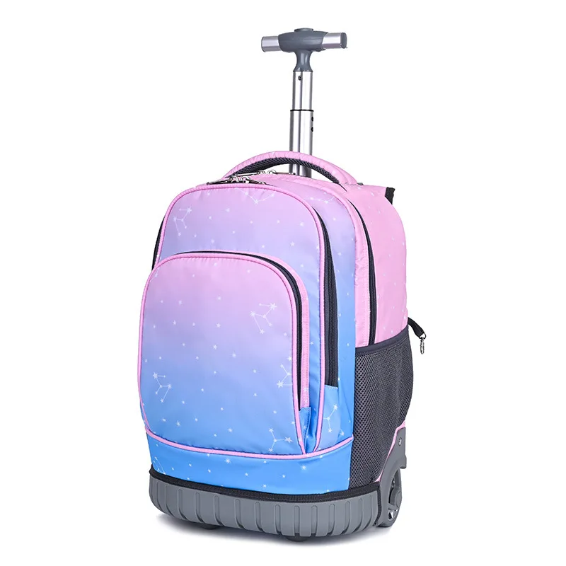 Mochilas Anime Children's Trolley Case Luggage Cute Cartoon Kids Travel Trolley Bag Lightweight School Travel Bag for Kids