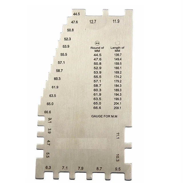 Bangle & Bracelet Scale Gauge in Inch, Aani & Metric for Measuring Sizes of Bangles & Bracelets for Golds Smith Tools s