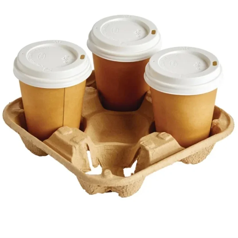Biodegradable Coffee Cups Disposable Sugarcane Bagasse Compostable Cups for Cold or Hot Drinking