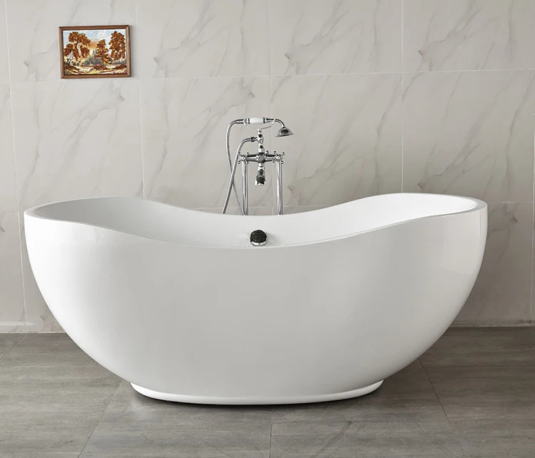 Hot Selling White Simple Indoor Acrylic Bathroom jacuzzis bathtub Factory Price Jacuzzis Bath