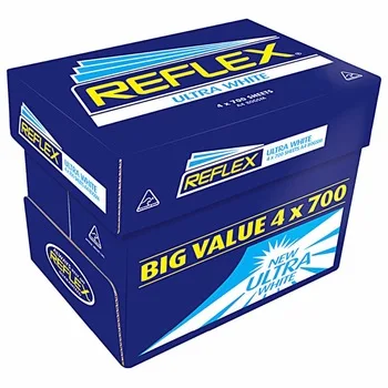 Bulk Sales Reflex Ultra White A4 70gsm 75gsm 80gsm Copy Paper For Sale at Factory Price / double a paper a4 Copier Cheap Price