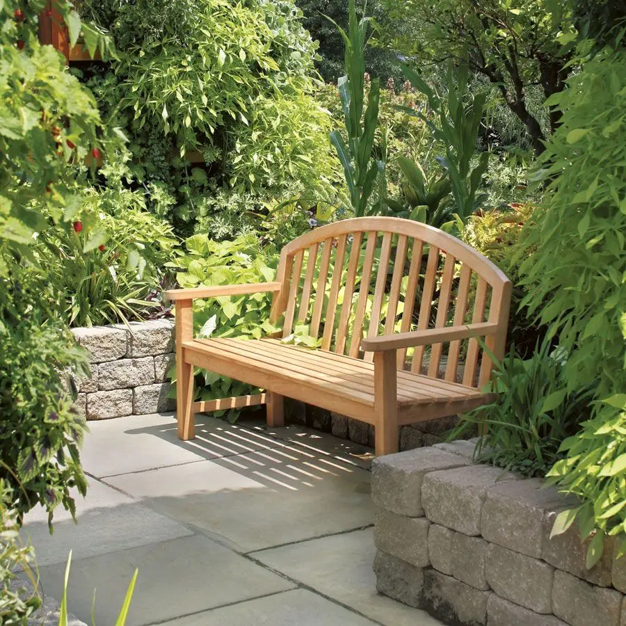 Garden Benches Furniture Teak Wood Material Outdoor Benches Furniture Solid Teak Bench Furniture