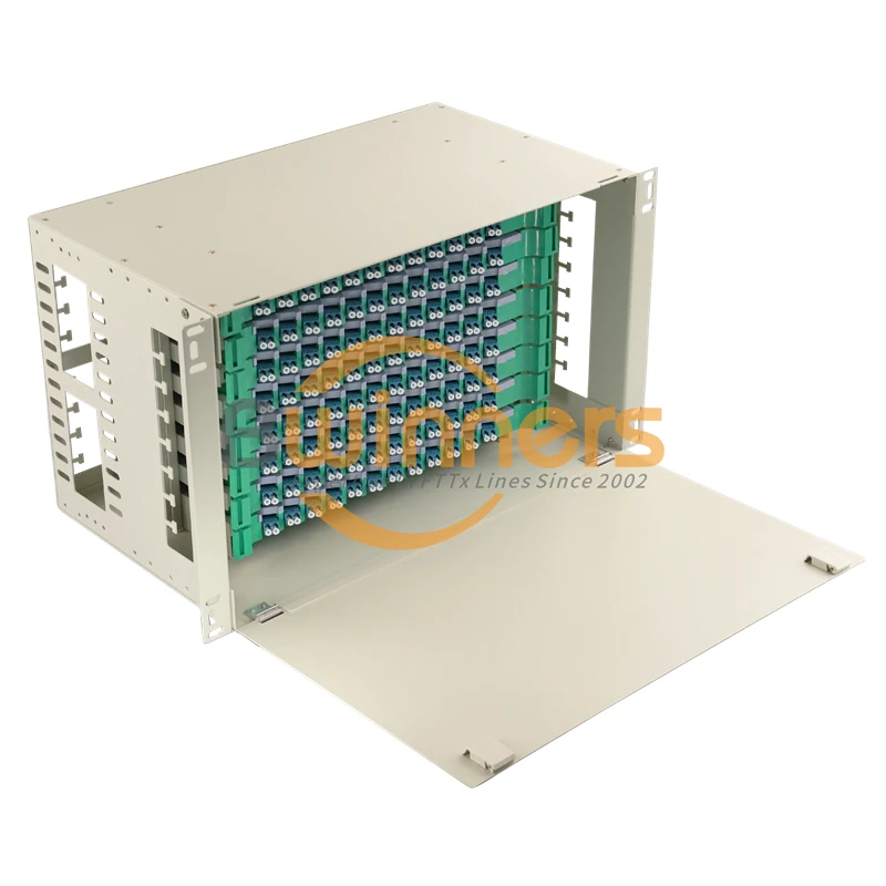 Manufacturer FTTH 96-Port Full Load Fiber Optical Distribution Box Frame Optical Fiber ODF