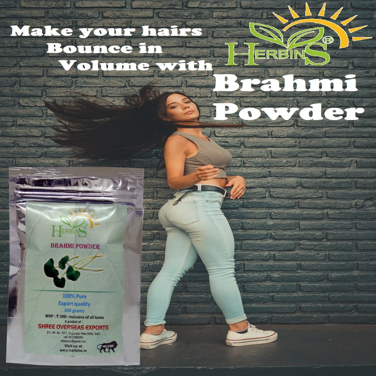 Natural Brahmi Powder from India