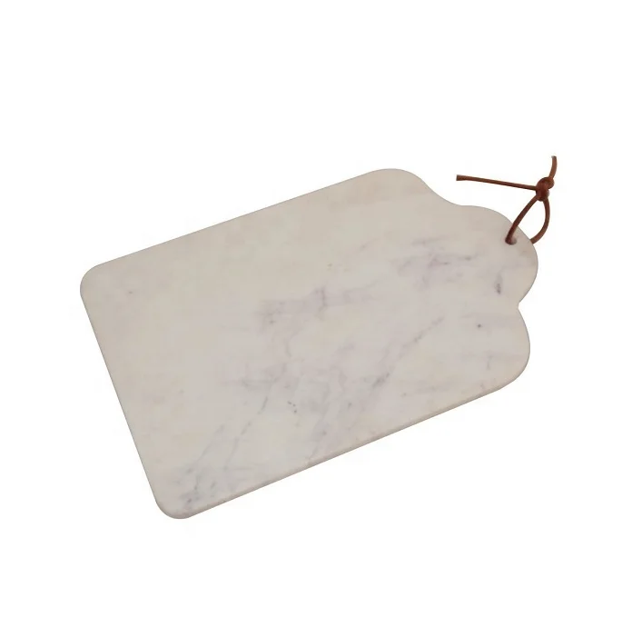 Round Marble Chopping Board Specially for Kitchen Daily use Purpose in Rectangular Marble Handle Meat Cutting Boards
