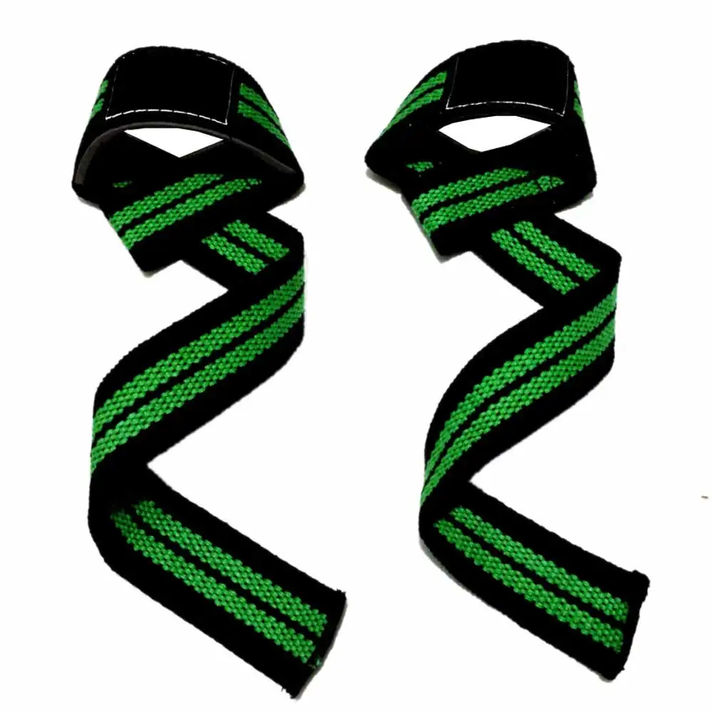 GAF COTTON LIFTING PADDED NEOPRENE WEIGHT LIFTING STRAP WRIST WRAPS NO-SLIP PAIR WRIST WRAP BAR COTTON WEIGHT LIFTING STRAP