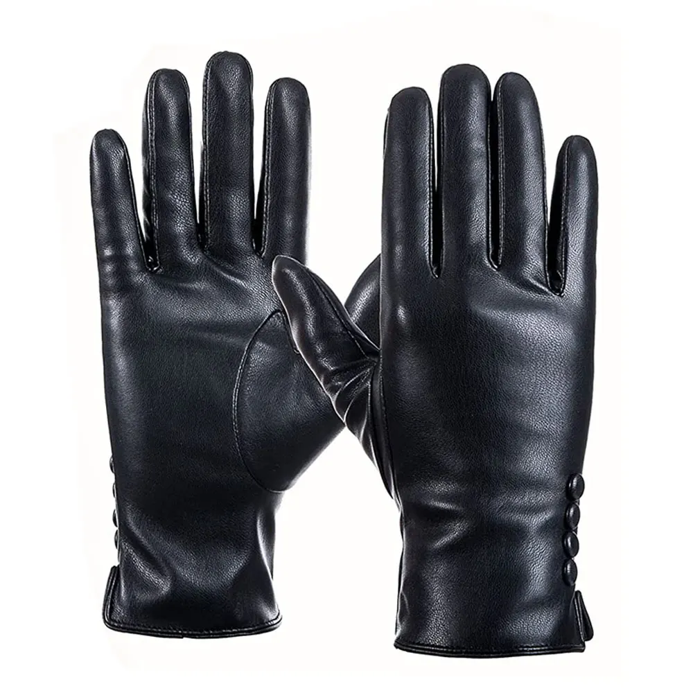 Top Trending Custom Embroidery Logo Leather Gloves / Cheap Price And Good Quality Material Made Leather Gloves