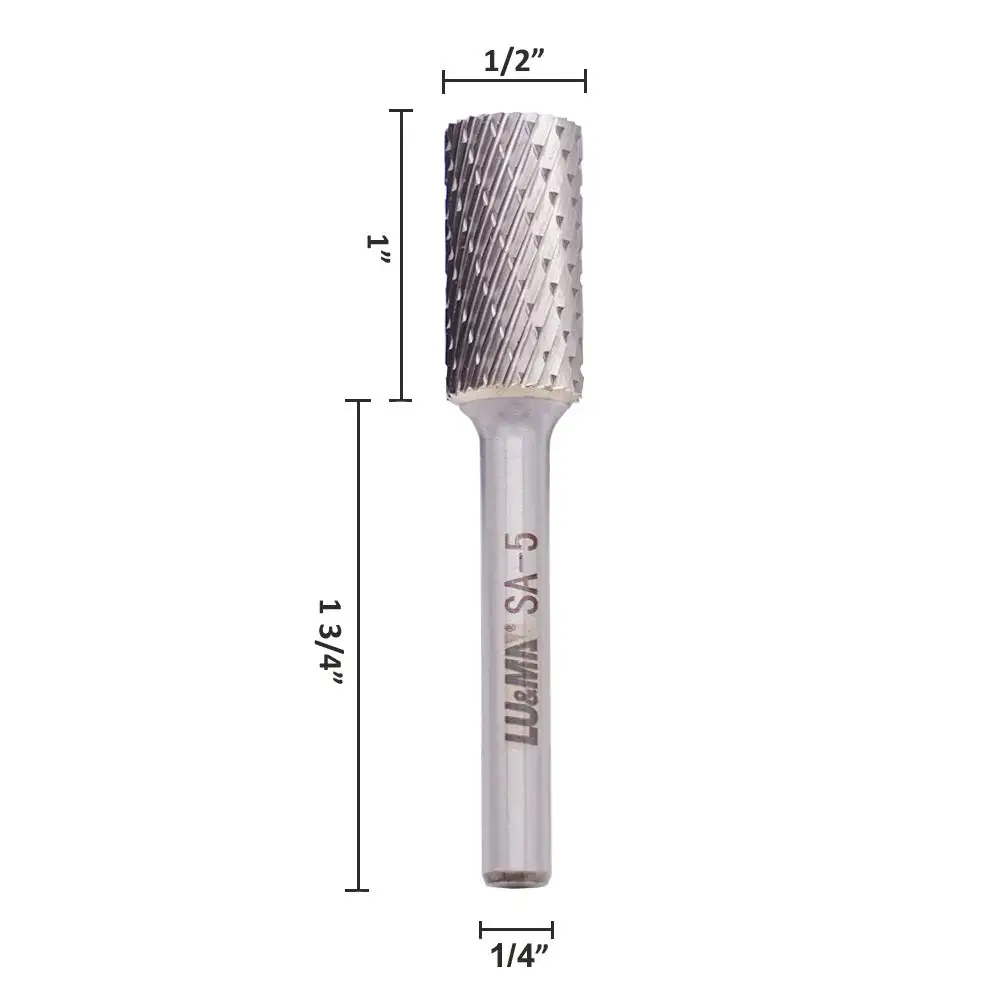 SA-5 Tungsten Carbide Burr Cylinder Shape Double Cut Rotary Burr File