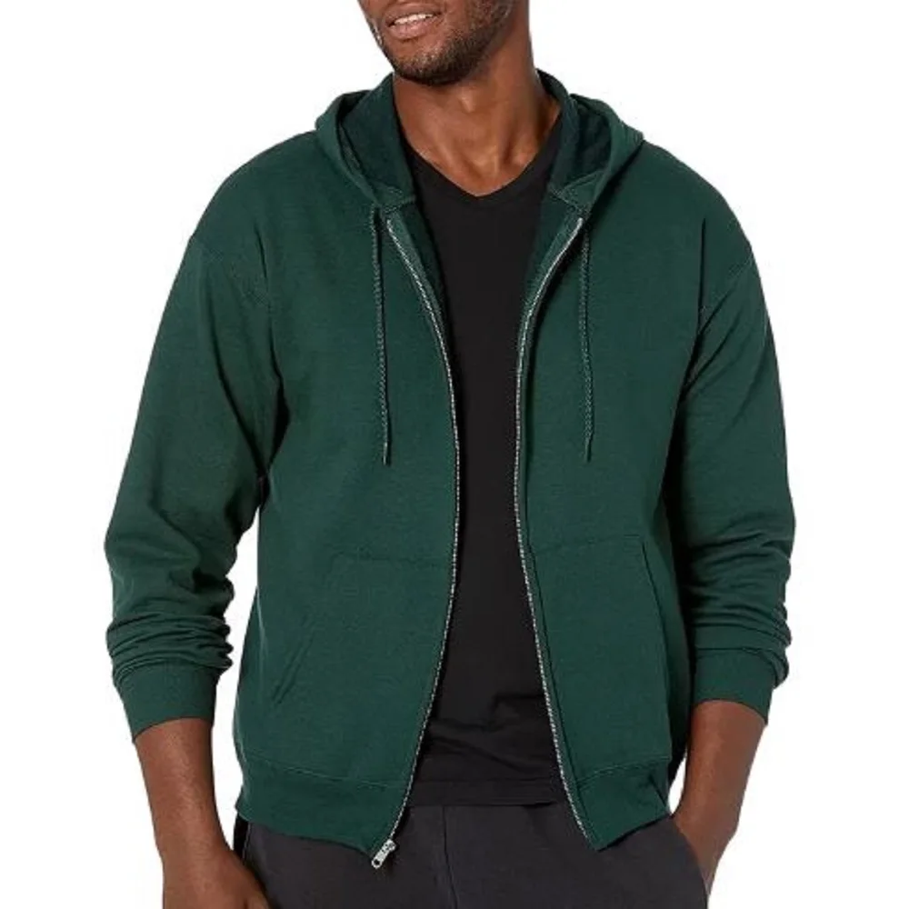 Wholesale OEM Hoodie made by Fleece with Front Zipper Customized Colors Sizes and Logos for Men Women Young and Kids