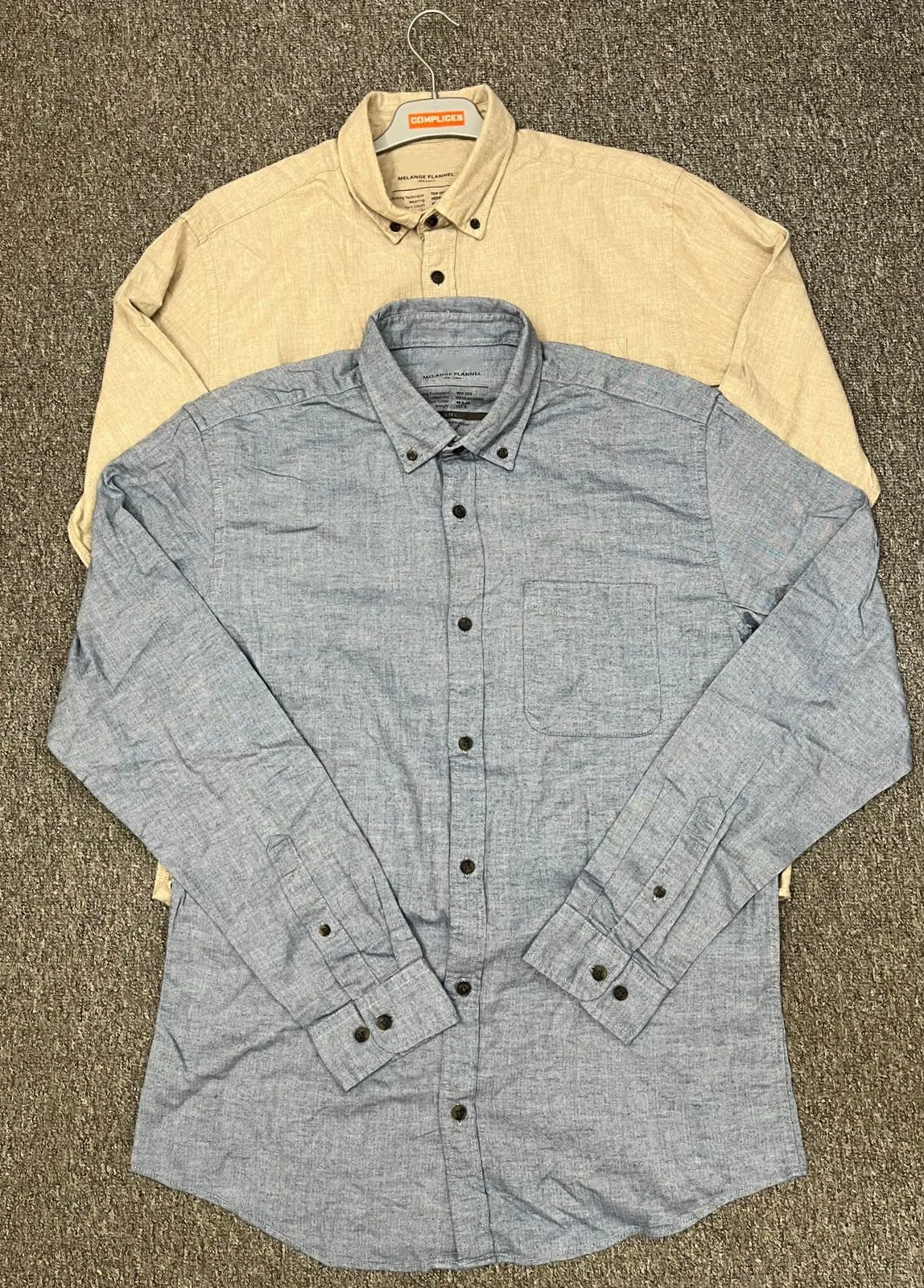 High Quality Winter Plus Size Mens Shirts Melange Flannel Long Sleeve Button Down Shirts From Bangladesh