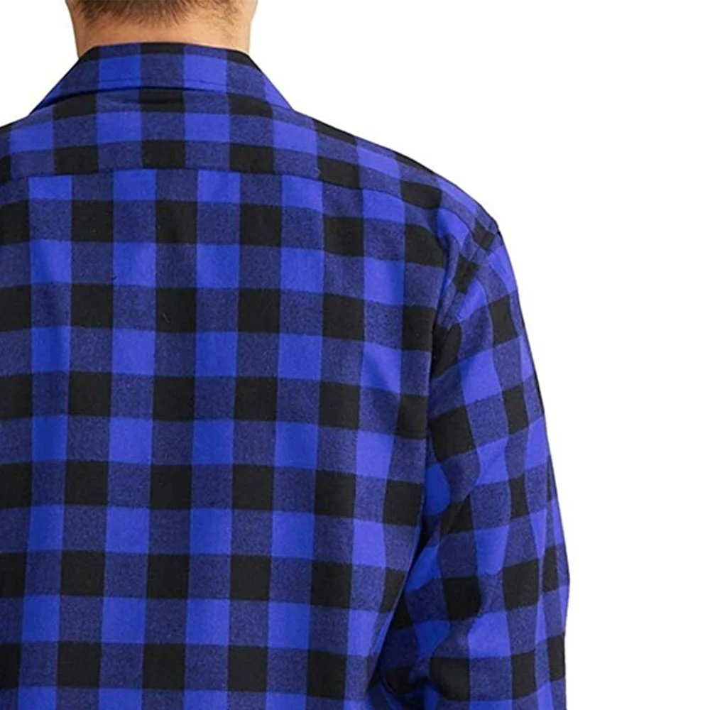 Men Breathable fashion clothing urban custom 100% cotton merino wool plaid shirt long sleeve wholesale flannel shirt for men