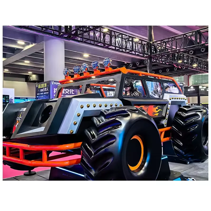 VR/AR/NR Equipment 6-Person VR Racing Shooting Simulator Gaming 9D 2024 Latest VR Game Machine