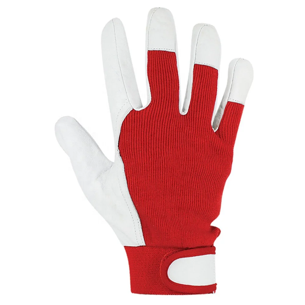 Sheep Leather Mechanics Work Gloves Industrial Assembly Safety Gloves