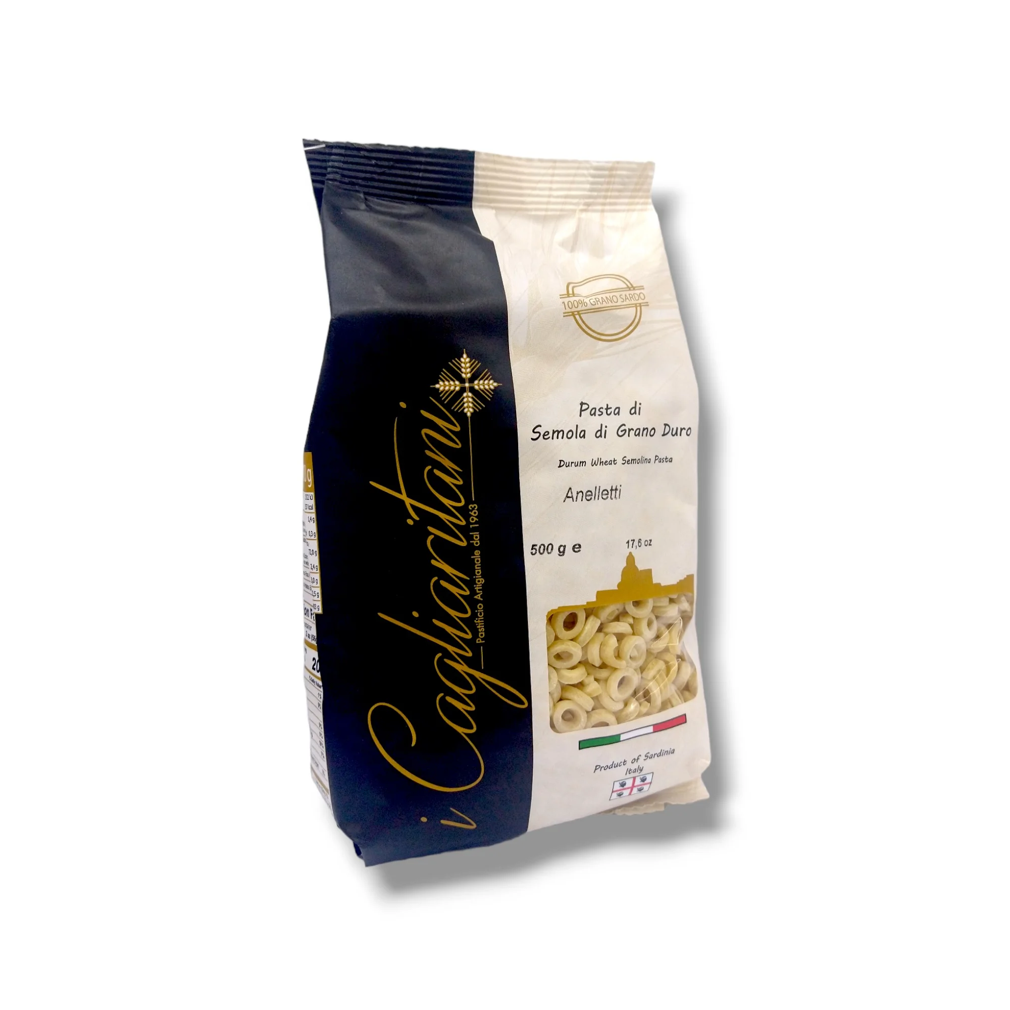 Best Selling Artisan Italian Pasta Anelletti Sicily 500gx12pcs Ideal with Meat or in Soup bronze drawn